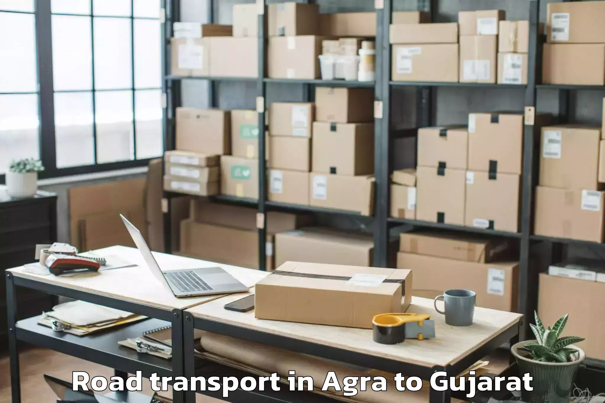 Book Agra to Sachin Road Transport Online